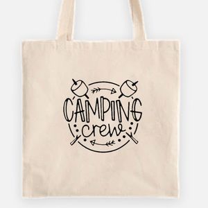 Camping crew tote bag